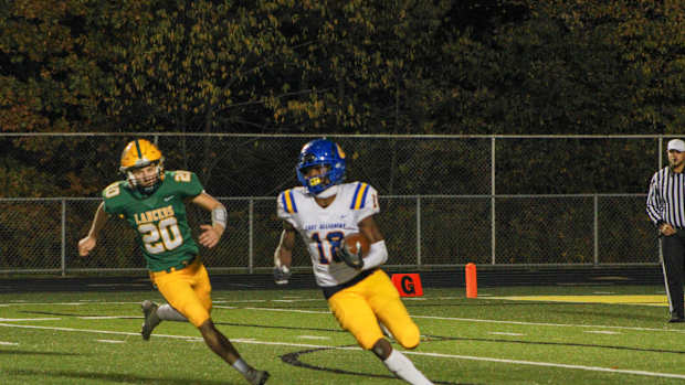 East Allegheny vs Deer Lakes football Brentaro Yamane